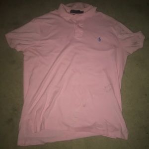 Pink Polo Custom Fit 100 % Cotton very soft.